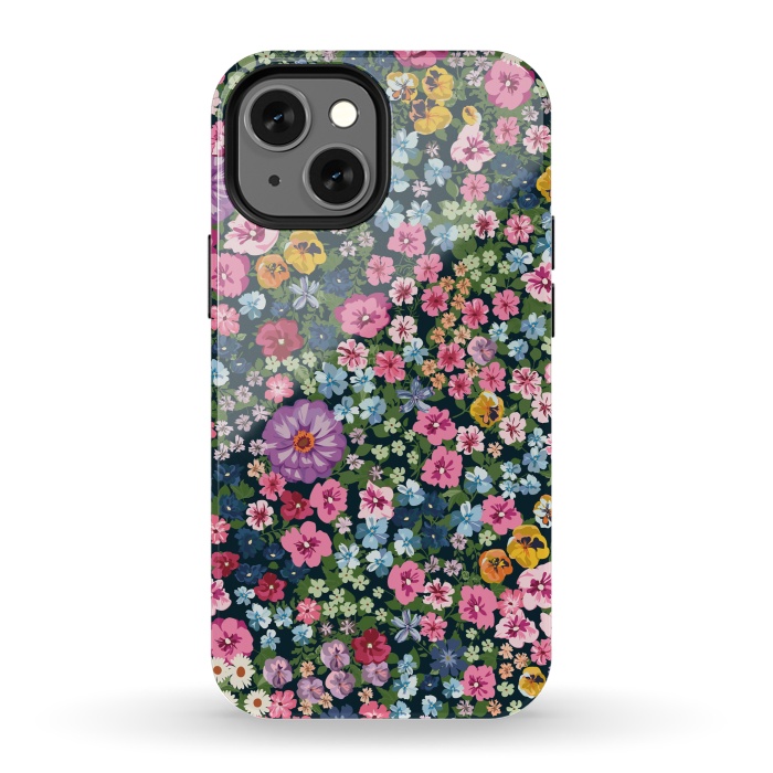 iPhone 13 mini StrongFit Beatiful and Cute Flowers in Different Colors XI by ArtsCase