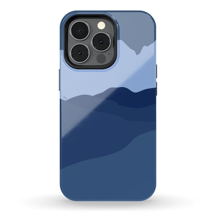 iPhone 13 pro StrongFit Blue Mountains by Martina