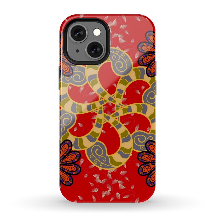 iPhone 13 mini StrongFit Colored Mandala Pattern by ArtsCase