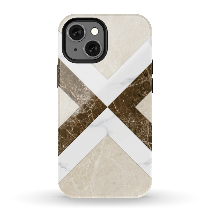 iPhone 13 mini StrongFit Decorative Marble Cross Design by ArtsCase