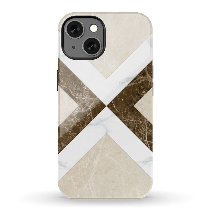 iPhone 13 StrongFit Decorative Marble Cross Design by ArtsCase