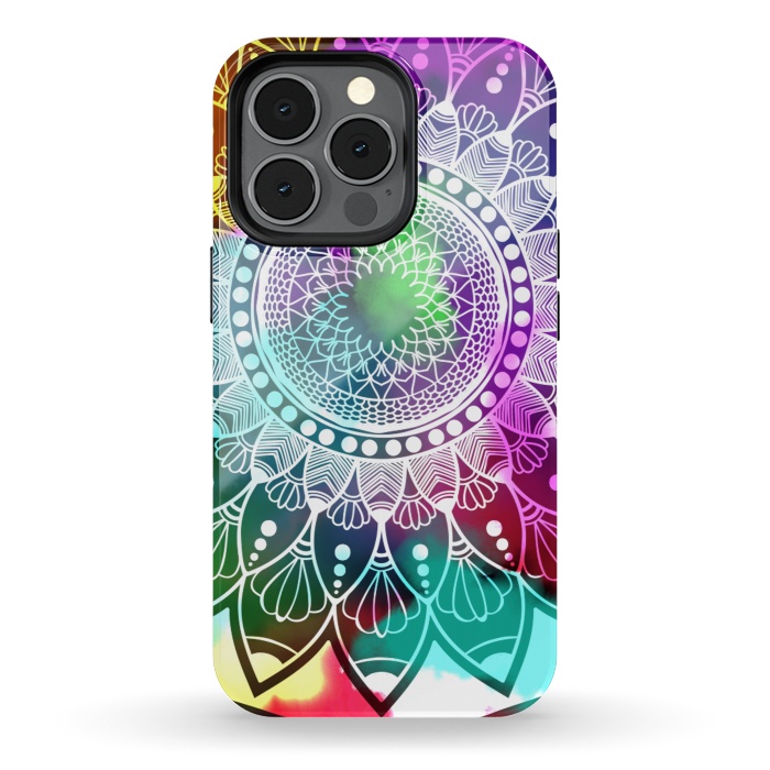iPhone 13 pro StrongFit Digital art Painting and Mandala Graphic Design by ArtsCase