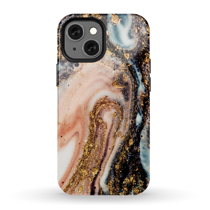 iPhone 13 mini StrongFit Golden Turn Artistic Design by ArtsCase