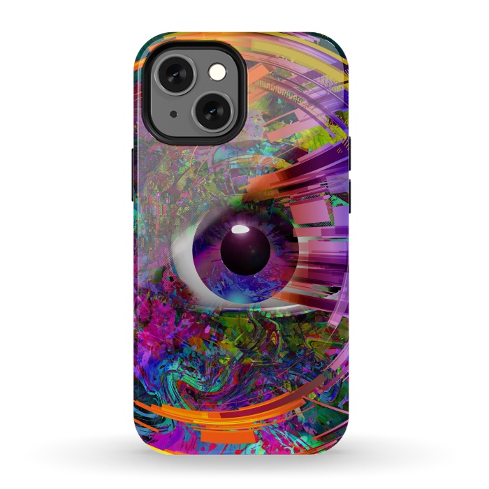 iPhone 13 mini StrongFit Magic Eye Over Futuristic by ArtsCase