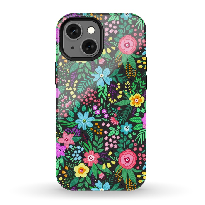 iPhone 13 mini StrongFit Elegant Floral Pattern III by ArtsCase