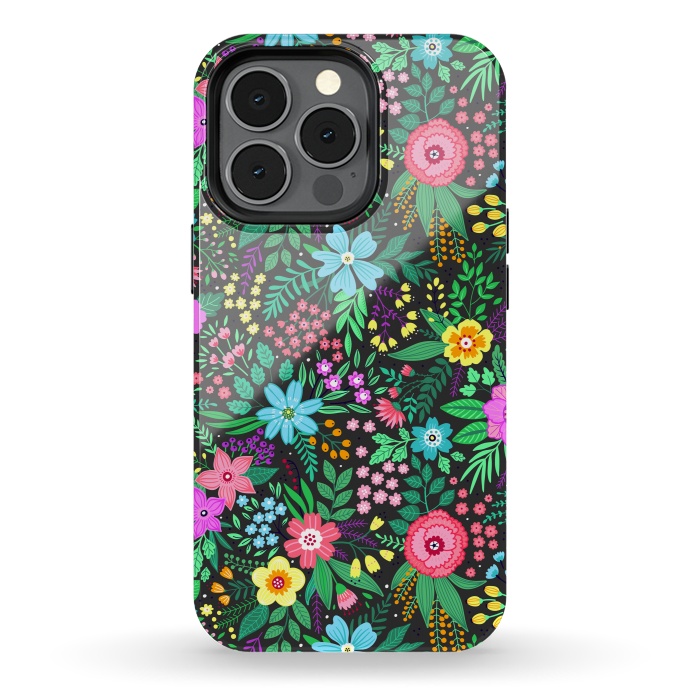 iPhone 13 pro StrongFit Elegant Floral Pattern III by ArtsCase