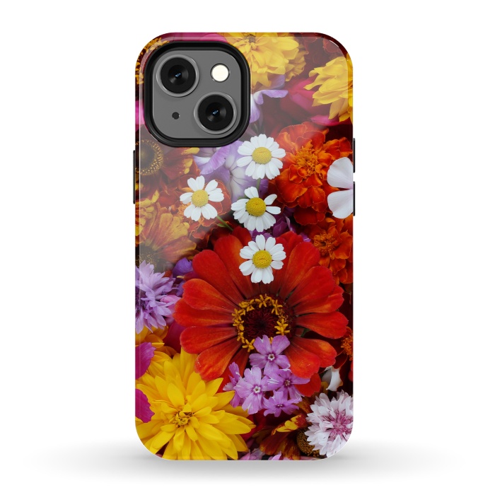 iPhone 13 mini StrongFit Flowers in Different Shapes and Colors V  by ArtsCase