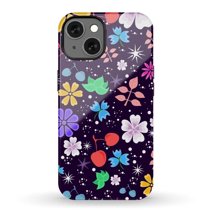 iPhone 13 StrongFit Flowers with Purple Tones XXX  by ArtsCase