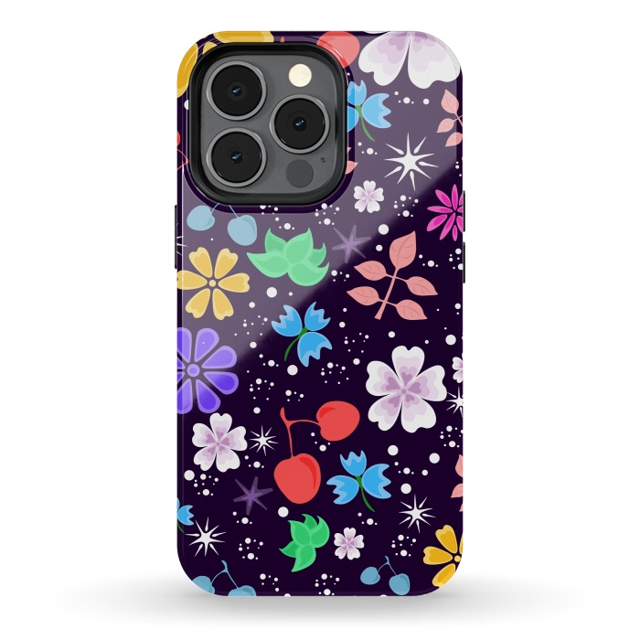 iPhone 13 pro StrongFit Flowers with Purple Tones XXX  by ArtsCase