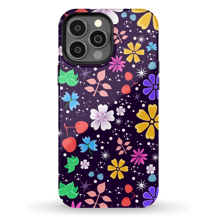 iPhone 13 Pro Max StrongFit Flowers with Purple Tones XXX  by ArtsCase