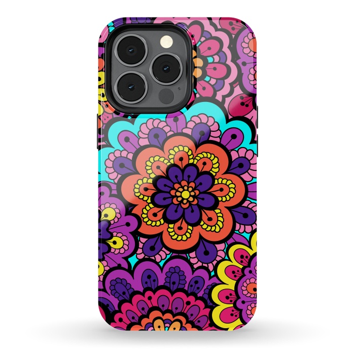 iPhone 13 pro StrongFit Patterns Doodle Spring XII by ArtsCase
