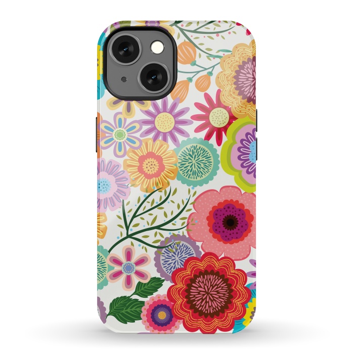 iPhone 13 StrongFit Seamless Pattern with Flowers XI by ArtsCase