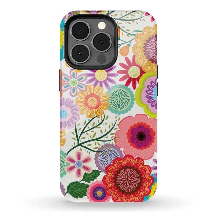 iPhone 13 pro StrongFit Seamless Pattern with Flowers XI by ArtsCase