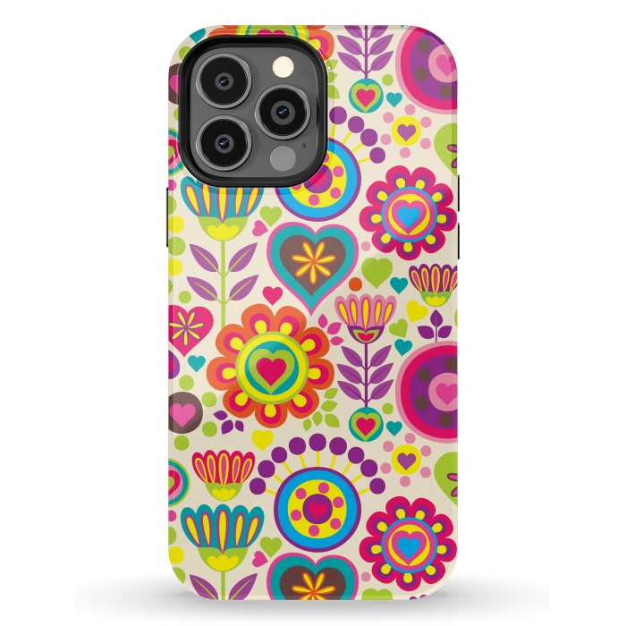 iPhone 13 Pro Max StrongFit Sweet Pink Flowers 789 by ArtsCase