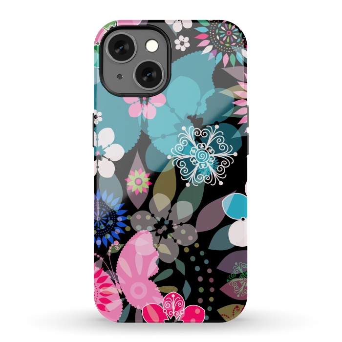 iPhone 13 StrongFit Seamless Patterns with Flowers XII by ArtsCase