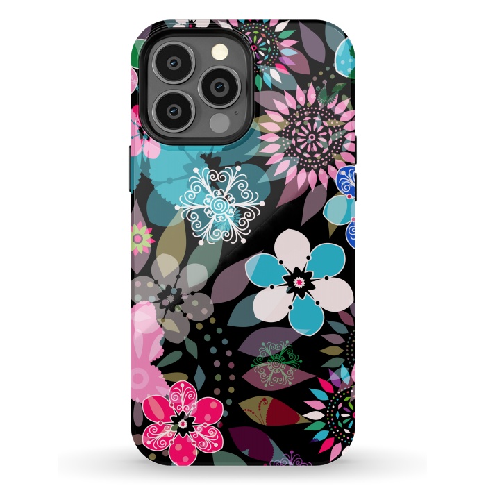 iPhone 13 Pro Max StrongFit Seamless Patterns with Flowers XII by ArtsCase