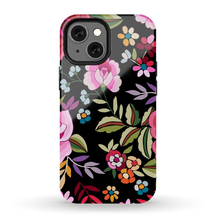 iPhone 13 mini StrongFit Sweet Pink Flowers by ArtsCase
