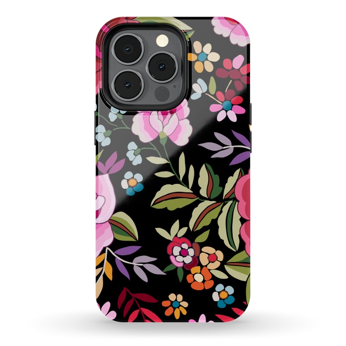 iPhone 13 pro StrongFit Sweet Pink Flowers by ArtsCase