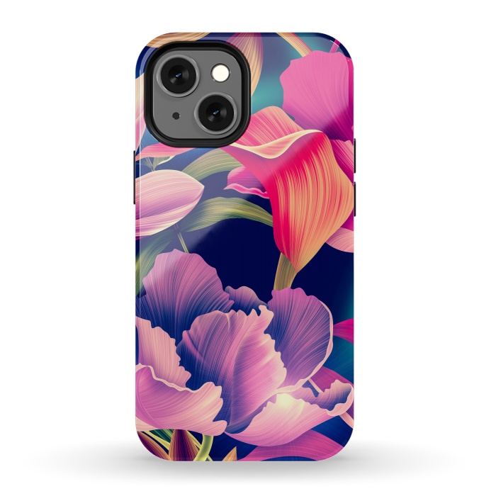 iPhone 13 mini StrongFit Tropical Flowers XVII by ArtsCase