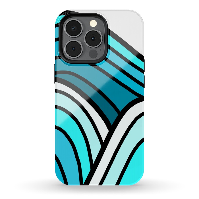iPhone 13 pro StrongFit 3 waves of the ocean by Steve Wade (Swade)