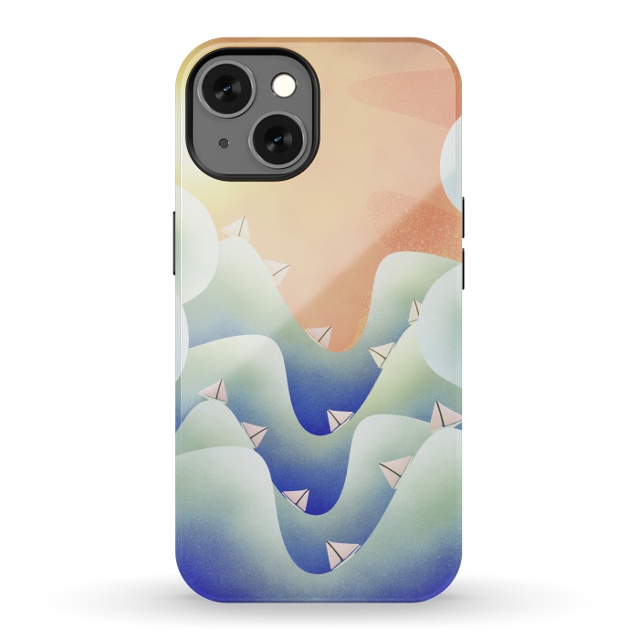 iPhone 13 StrongFit Deep ocean blue sailing by Steve Wade (Swade)