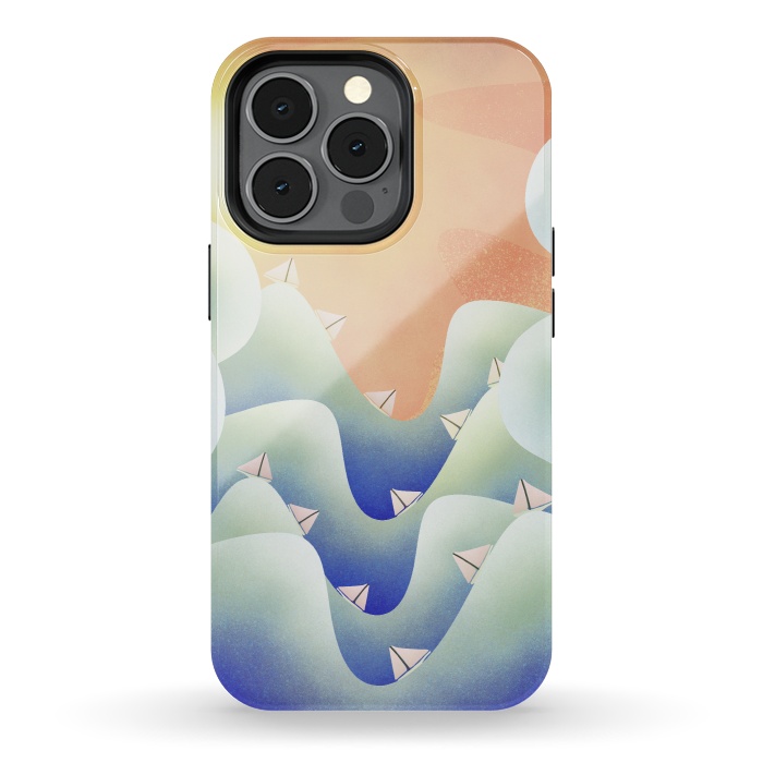 iPhone 13 pro StrongFit Deep ocean blue sailing by Steve Wade (Swade)