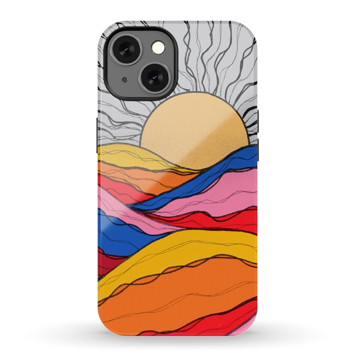 iPhone 13 StrongFit Rainbow sea ocean by Steve Wade (Swade)