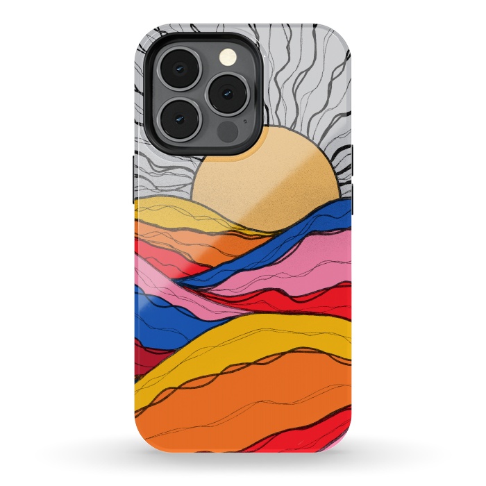 iPhone 13 pro StrongFit Rainbow sea ocean by Steve Wade (Swade)