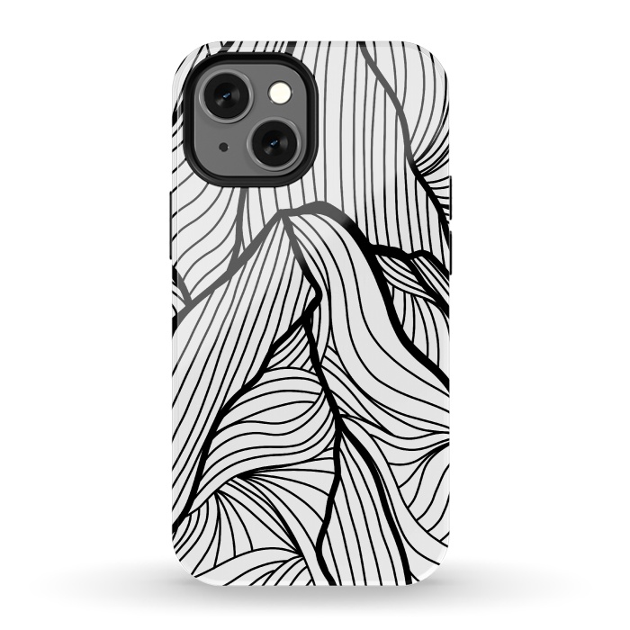 iPhone 13 mini StrongFit Mountains of lines by Steve Wade (Swade)