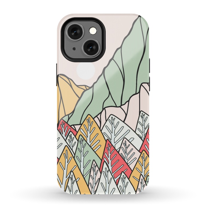 iPhone 13 mini StrongFit Autumnal forest mountains by Steve Wade (Swade)