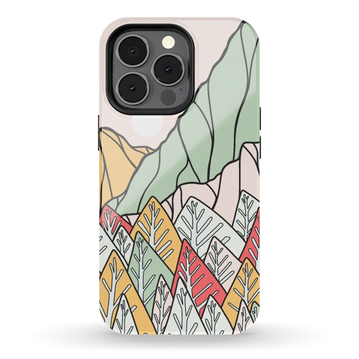 iPhone 13 pro StrongFit Autumnal forest mountains by Steve Wade (Swade)