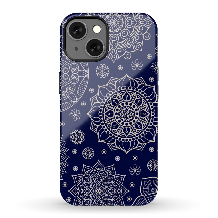 iPhone 13 StrongFit Mandala Pattern with Vintage Decorative Elements por ArtsCase