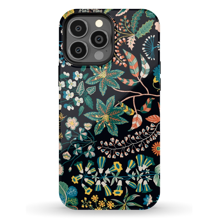 iPhone 13 Pro Max StrongFit Randomly Scattered Botanical Motifs by ArtsCase