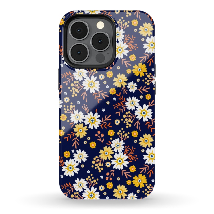 iPhone 13 pro StrongFit Small Multicoloured Flowers by ArtsCase