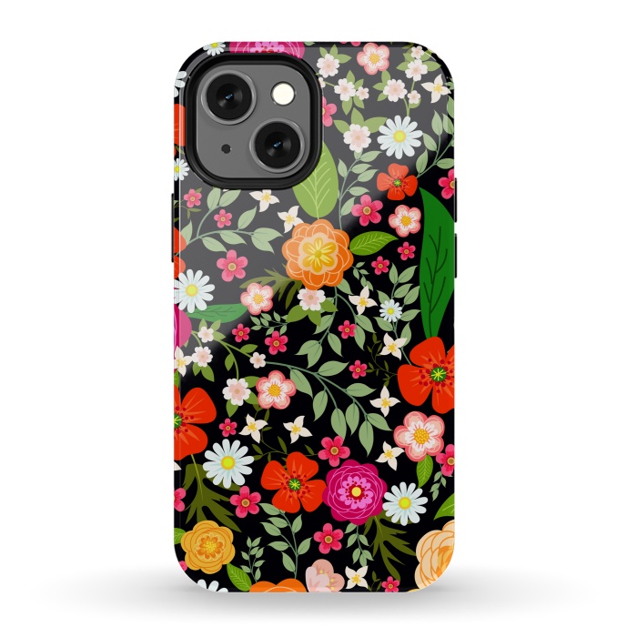 iPhone 13 mini StrongFit Summer Meadow Seamless Pattern by ArtsCase
