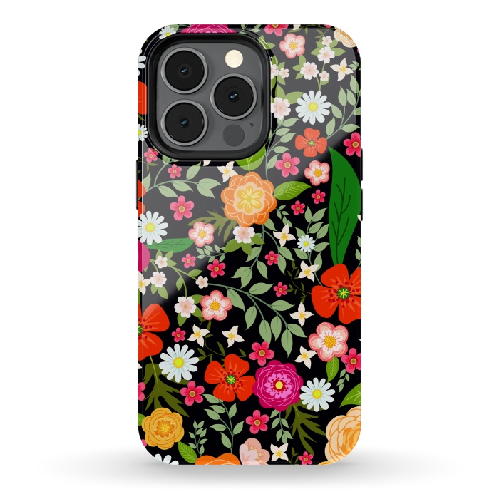 iPhone 13 pro StrongFit Summer Meadow Seamless Pattern by ArtsCase