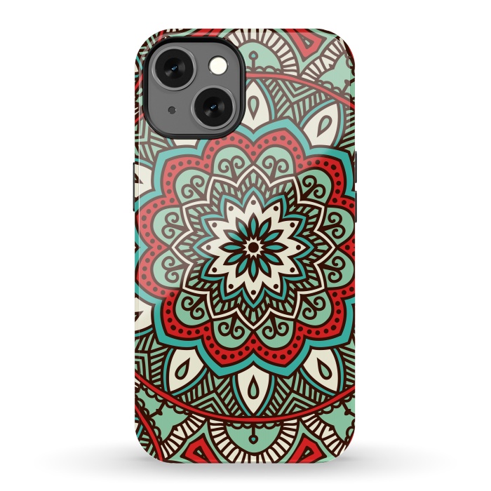 iPhone 13 StrongFit Vintage Decorative Elements  with Mandalas by ArtsCase