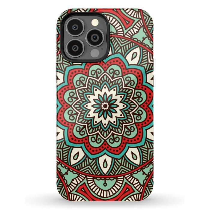 iPhone 13 Pro Max StrongFit Vintage Decorative Elements  with Mandalas by ArtsCase