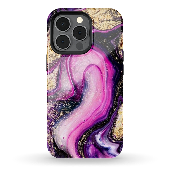 iPhone 13 pro StrongFit Violet Marble Design Pattern by ArtsCase
