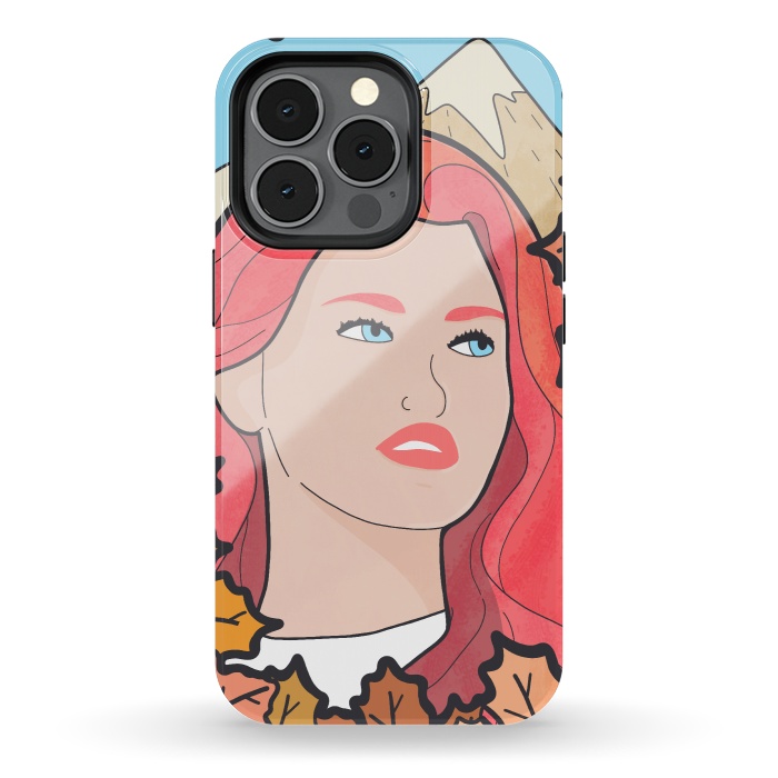iPhone 13 pro StrongFit The autumn girl by Steve Wade (Swade)