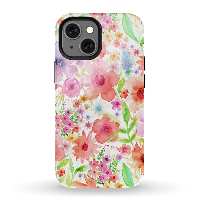 iPhone 13 mini StrongFit Spring flowers by Julia Grifol