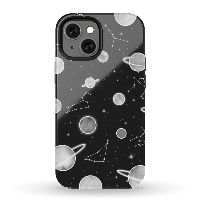 iPhone 13 mini StrongFit Aesthetic black&white space by Jms