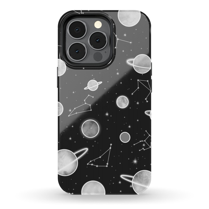 iPhone 13 pro StrongFit Aesthetic black&white space by Jms
