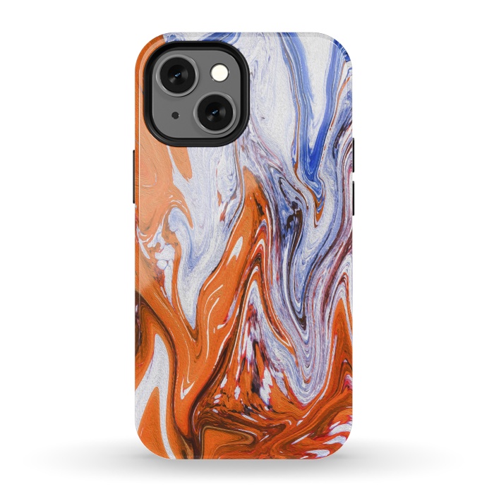 iPhone 13 mini StrongFit Abstract Marble-III by Creativeaxle