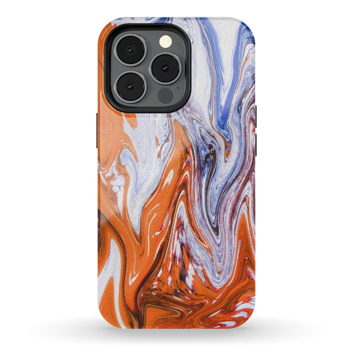 iPhone 13 pro StrongFit Abstract Marble-III by Creativeaxle