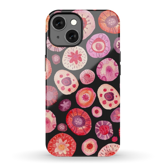 iPhone 13 StrongFit All the Flowers Dark by Nic Squirrell