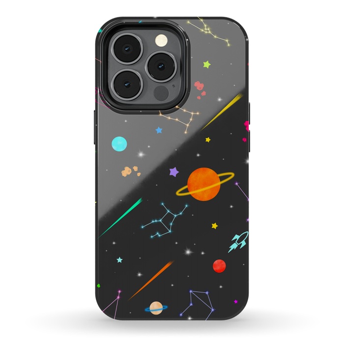 iPhone 13 pro StrongFit Aesthetic colorful space by Jms