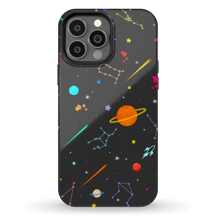 iPhone 13 Pro Max StrongFit Aesthetic colorful space by Jms