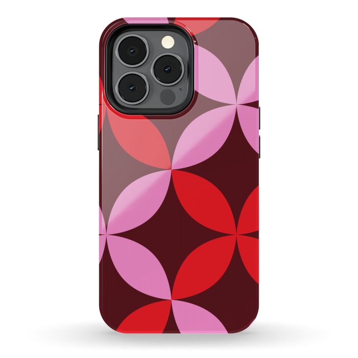iPhone 13 pro StrongFit red pink floral  by Winston