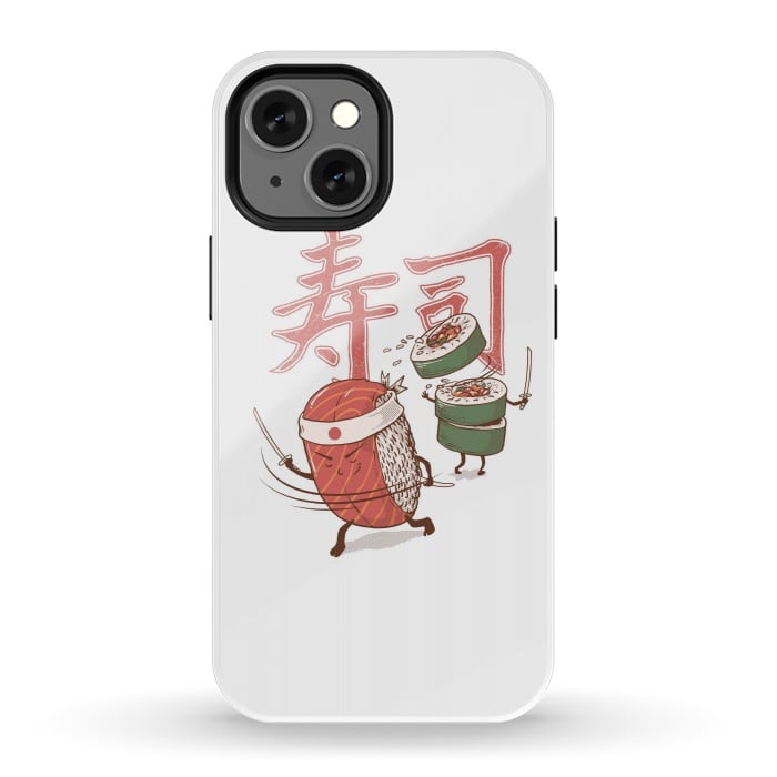 iPhone 13 mini StrongFit Sushi Warrior by Afif Quilimo